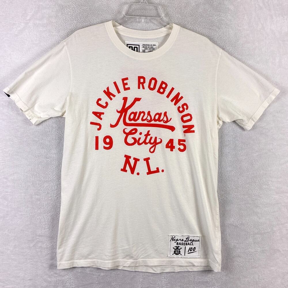 Jackie Robinson Kansas City Graphic Tee - White/Red